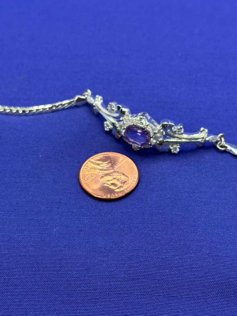Sterling Silver JC Amethyst Bracelet - Picture 12 of 15